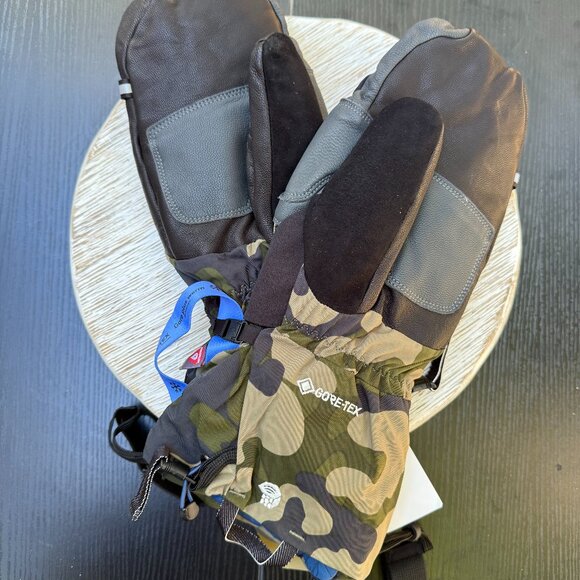 Mountain Hardwear High Exposure Gore-Tex Mitt Unisex Large Camouflage Winter NEW - Picture 3 of 7